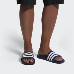 Adidas Adilette Cloudfoam Plus Stripes Férfi Papucs - Kék [D89040]